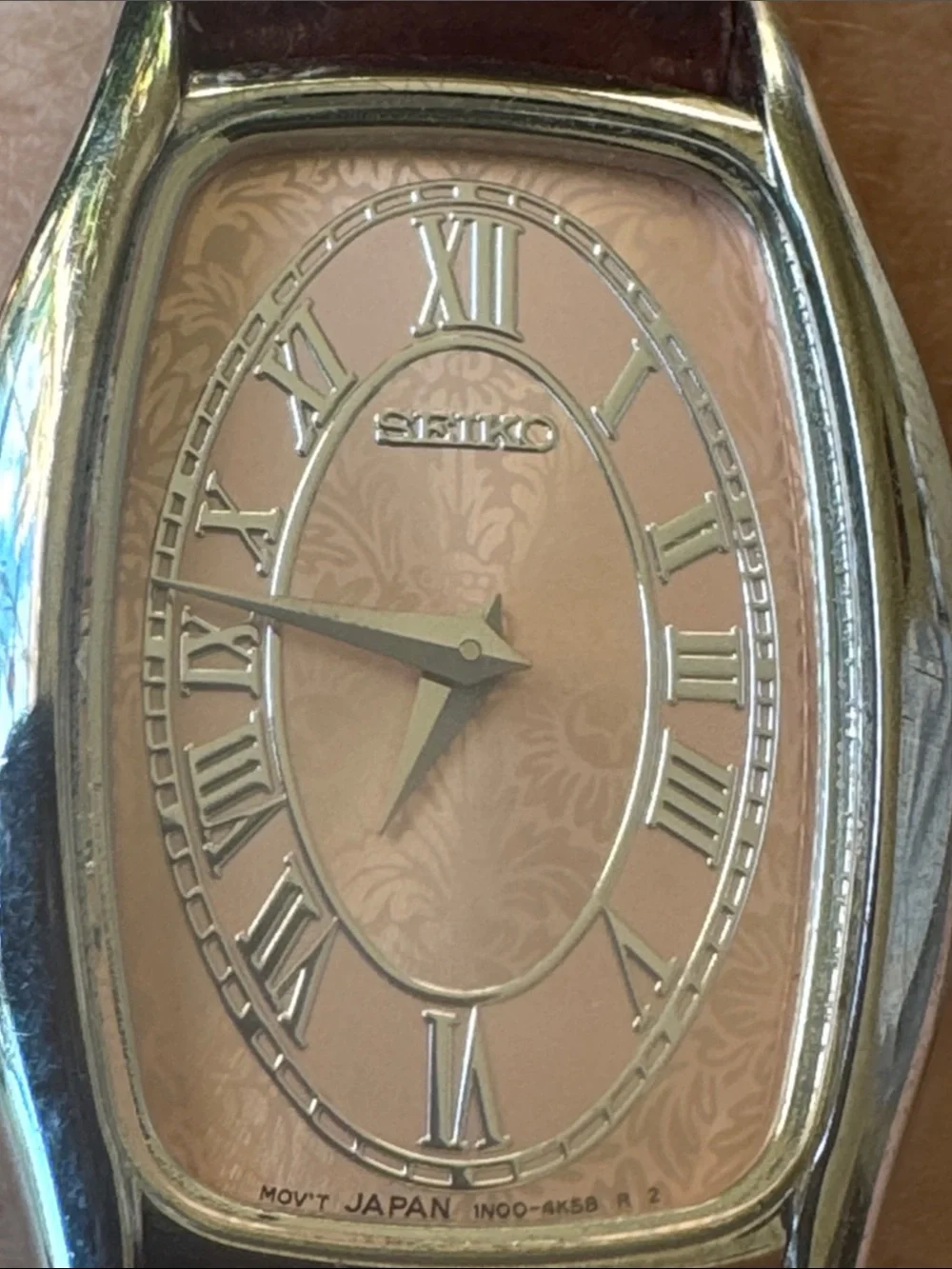 Seiko vintage Silver and Brown Watch
